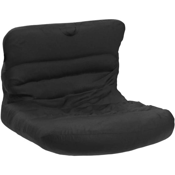 Laguna Lounger Teens, Kids and Adults for Bedrooms and Dorm Rooms, Large Bean Bag Chair, Soft Nylon-Black
