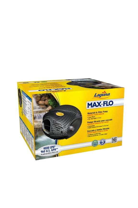 Max-Flo 960 Waterfall & Filter Pump, For Ponds up to 1920 U.S. gal (7300 L)