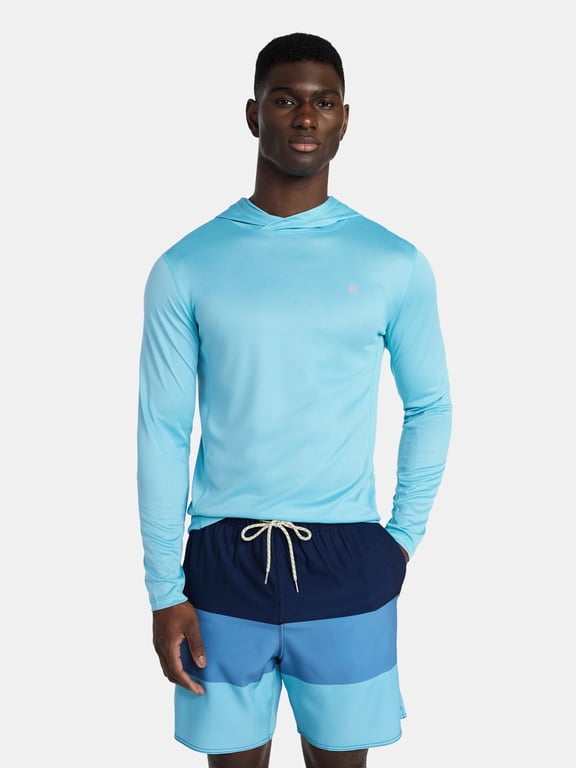 Men's Rash Guard and 7" Volley Shorts Swim Set, 2-Piece, Sizes M-2XL