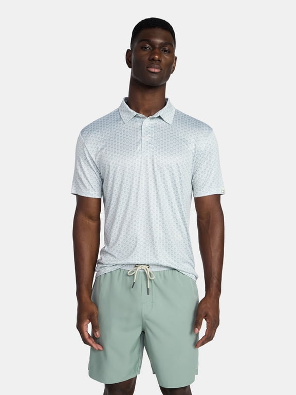 Men's Polos Shirt and 7" Volley Shorts Swim Set, 2-Piece, Sizes M-2XL