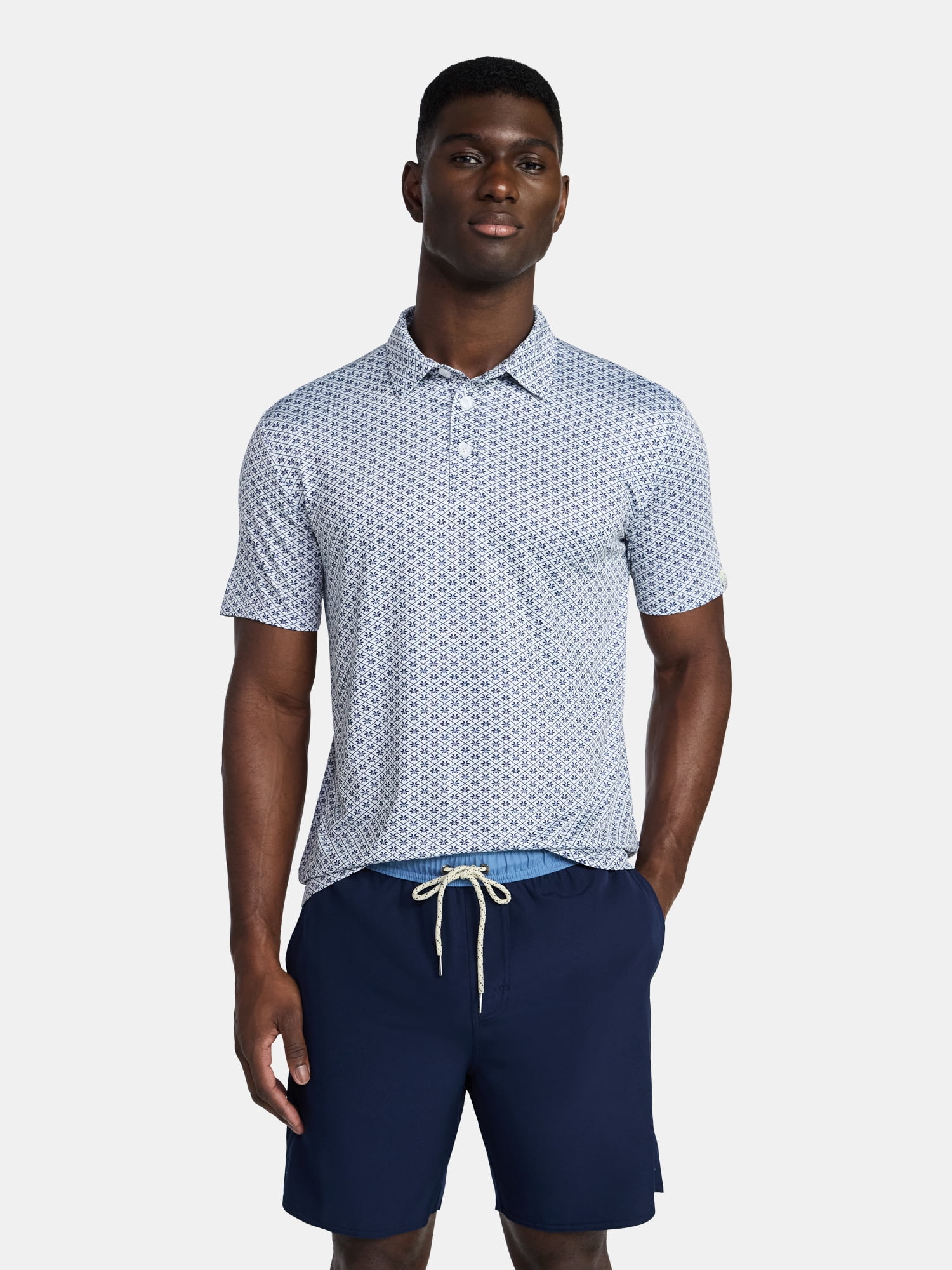 Laguna Men's Polos Shirt and 7" Volley Shorts Swim Set, 2-Piece, Sizes M-2XL