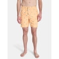 thumbnail image 1 of Laguna Men's Peached Volley Swim Trunks with Brief Liner, 7" Inseam, Sizes M-2XL, 1 of 5