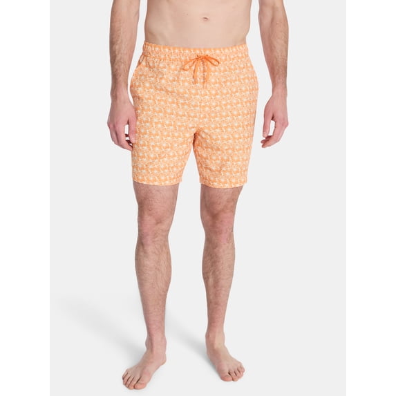 Laguna Men's Swim Trunks with Comfort Liner, 7" Inseam, Sizes M-2XL