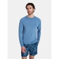 thumbnail image 1 of Laguna Men's Marble Knit Sun Top with Long Sleeves, Sizes M-2XL, 1 of 5