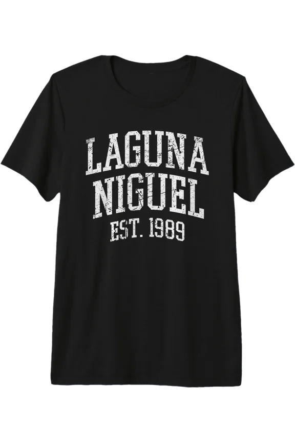 Laguna Niguel, California Est 1989 Vintage Worn Classic Premium Tri-Blend T-Shirt
