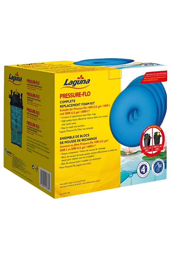 PT1736 Replacement Foam Kit for Pressure Flo 1400 & 2000 - Pack of 4