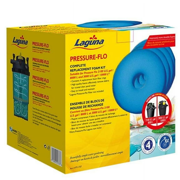 Laguna PT1737 Replacement Foam Kit for Pressure Flo 2100 & 3000 - Pack of 4