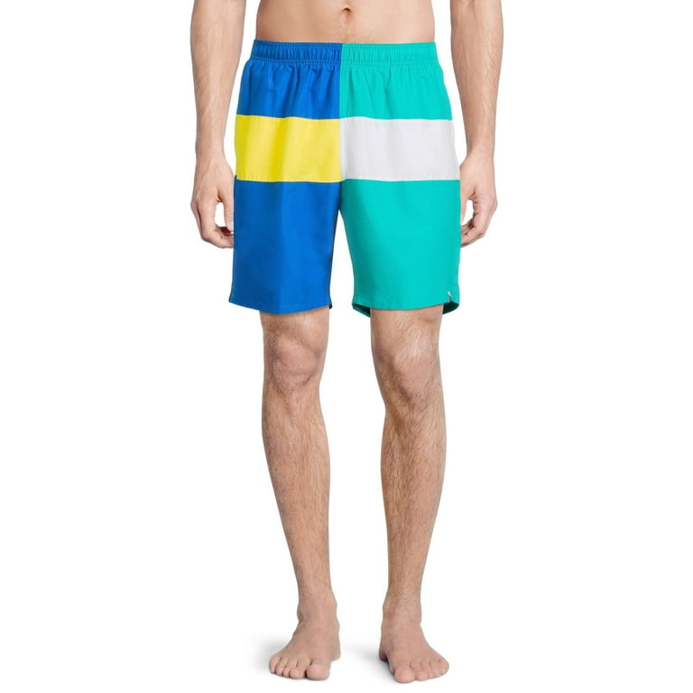 Laguna Vintage Men s 4 Colorblock Swim Trunks Walmart