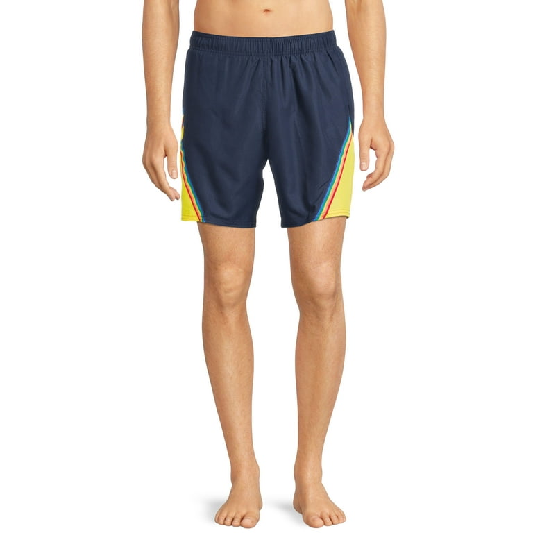 Men's color shop block swim trunks