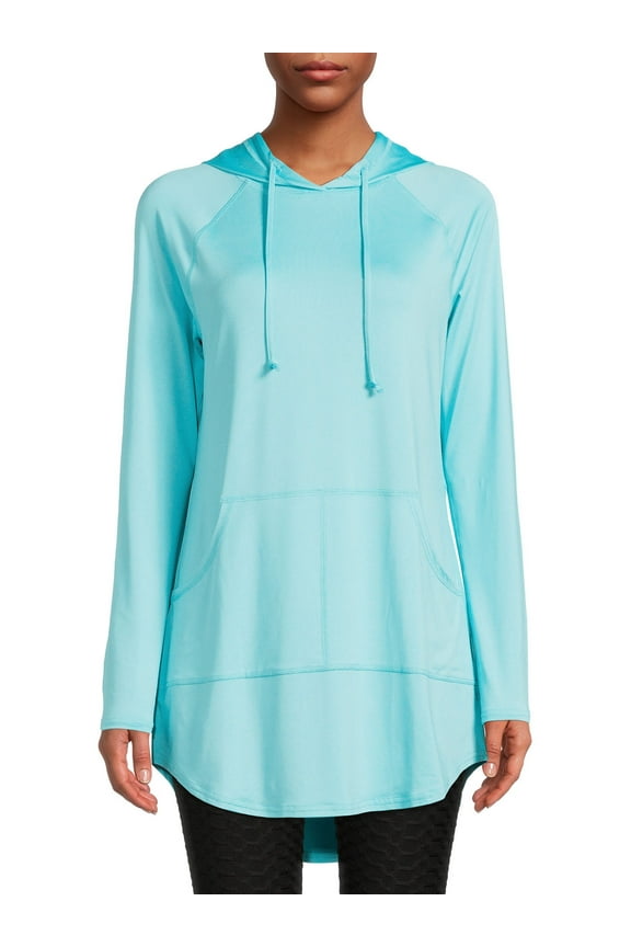 Women's Long Sleeve Hooded Cover-Up Dress