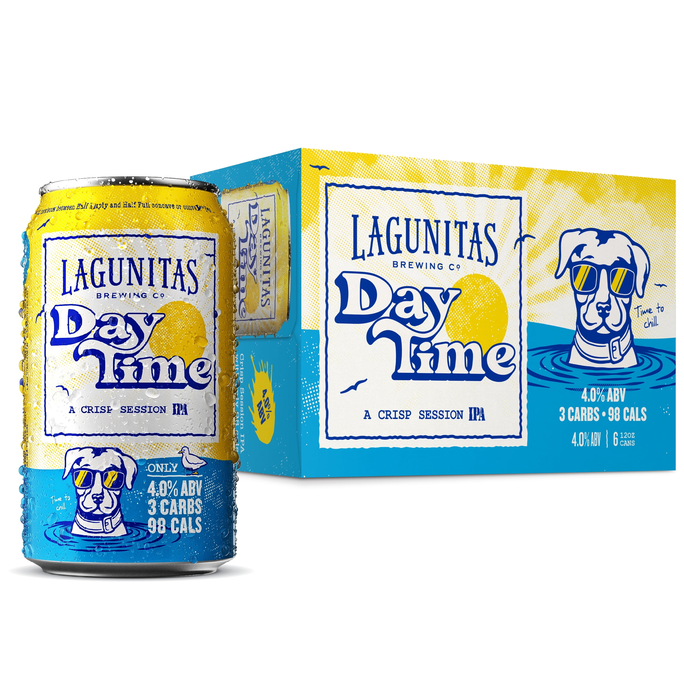 Lagunitas DayTime Session IPA Beer, 6 pack, 12 fl. oz Cans., 4% Alcohol by Volume