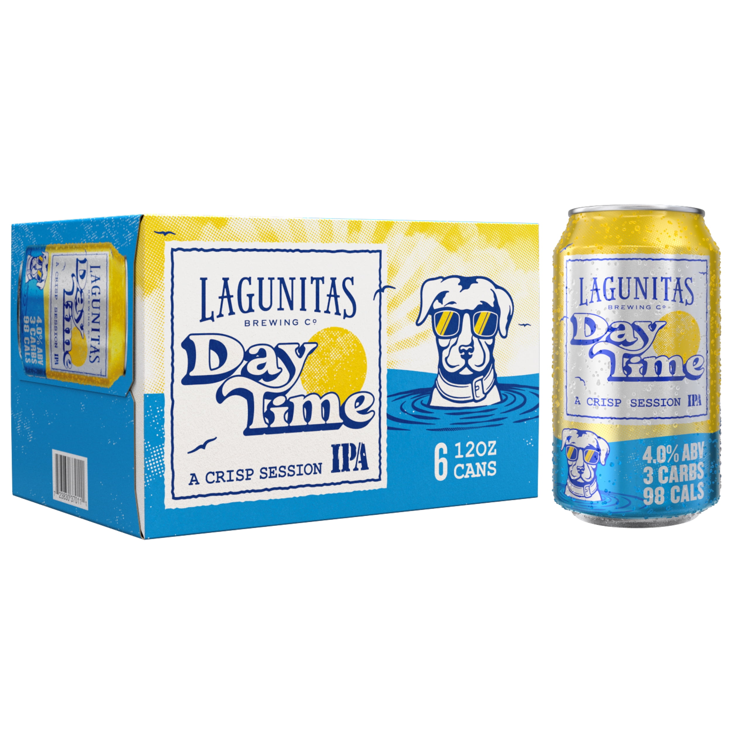 Lagunitas DayTime Session IPA Beer, 6 Pack Cans, 12 fl. oz. 4% Alcohol by Volume