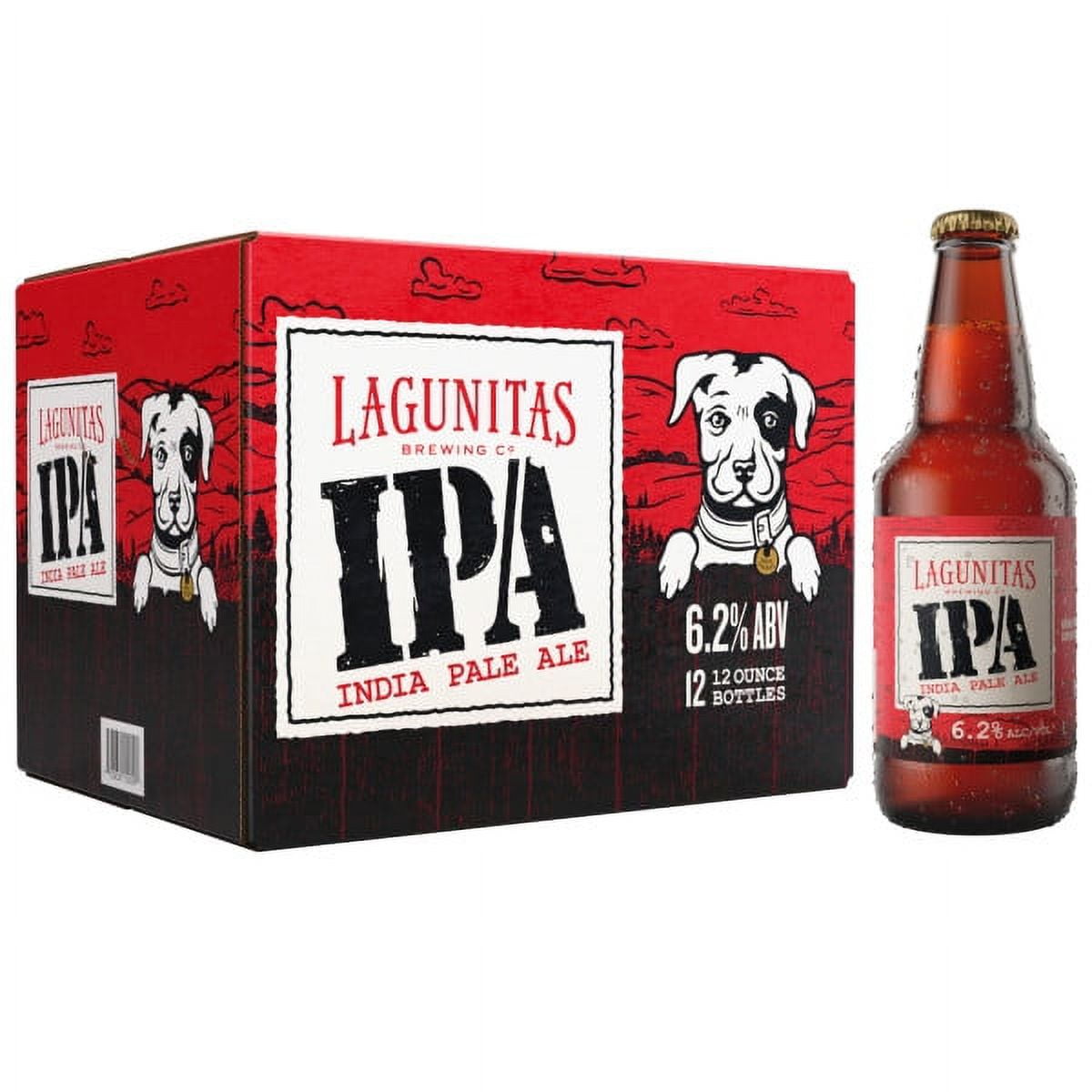 Lagunitas IPA Beer, 12 Pack, 12 fl. oz. Bottles, 6.2 Alcohol by Volume