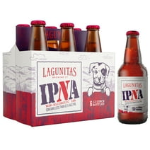 Lagunitas IPNA Non-Alc Beer, 6 Pack, 12 fl. oz. Bottles, less than 0.5% Alcohol by Volume