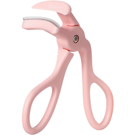 Lagwa Portable Eyelash Curler, Scissor-Style Lash Curler with Soft Pad, Pink, for Natural Long-Lasting Curls