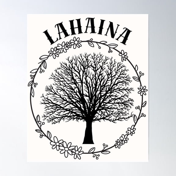 Lahaina Strong - Symbol Of Resilience And Hope Poster Wall Art, Modern Wall Decor For Living Room Bedroom, 24x36 UNFRAMED
