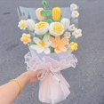 Lahoeai Handmade diy woven bouquet flower material package Lily woven