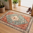 thumbnail image 1 of Lahome 2'x3' Area Rugs for Living Room,Machine Washable Rugs,Low Pile Non Slip Vintage Floral Print Rug Carpet for Entryway,Hallway,Kitchen,Home Decor,Geometric Tribal, 1 of 11