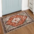 thumbnail image 1 of Lahome 2'x3' Area Rugs for Living Room,Machine Washable Rugs,Low Pile Non Slip Vintage Floral Print Rug Carpet for Entryway,Hallway,Kitchen,Home Decor,Red, 1 of 9