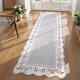thumbnail image 1 of Lahome 2'x6' Scalloped Boho Floral Hallway Runner Rug 2x6ft Non-Slip, Washable Low-Pile,Soft Microfiber Carpet for Entryway Kitchen Laundry Bedroom, 1 of 10