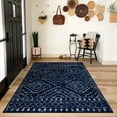 thumbnail image 1 of Lahome 5'x7 Washable Moroccan Area Rugs for Living Room, Non-Slip Indoor Bedroom Rug with Rubber Backing, Soft Blue Carpet for Nursery Office, 1 of 9