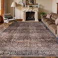 thumbnail image 1 of Lahome 8x10 Area Rug Washable Bedroom Rug Red Rug for Living Room 8x10 Rug Non Slip Ultra-Thin Carpet for Dining Room Retro Nursery Rug Large Area Rug for Playroom/Kids Room, 1 of 7