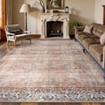 thumbnail image 1 of Lahome 8x10 Area Rug Washable Living Room Rug Ultra-Thin 8x10 Rug for Bedroom Non Slip Classroom Rug Kids Rug Orange Area Rug for Nursery/Playroom, 1 of 7