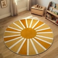 thumbnail image 1 of Lahome Boho Round Rugs,3ft Washable Non-Slip Small Round Area Rug Throw Soft Sofa Kids Nursery Room Rug Rainbow Sun Print Distressed Round Carpet for Bedroom Entryway Living Room Dining Room, 1 of 8