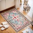 thumbnail image 1 of Lahome Decor 2'x3' Small Area Rug for Living Room,Machine Washable Non Slip Inside Floor Mat,Vintage Rug,Low Pile Lightweight Vintage Rug for Bedroom Dining Room Office Farmhouse,Sky Blue, 1 of 11
