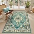 thumbnail image 1 of Lahome Decor 3x5 Area Rug Boho Tribal Rugs for Living Room Machine Washable Bedroom Rug, Turkish Aesthetic Soft Non-Slip Non-Shedding Faux Wool Throw Rug for Camper Entryway Office Carpet, 1 of 9