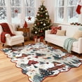 thumbnail image 1 of Lahome Decor 5' x 7' Christmas Area Rug,5x7ft Washable Rug For Living Room Bedroom Kitchen Holiday Decor Bathroom Entryway Laundry Room Non-slip Soft Carpet,Beige, 1 of 12