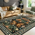 thumbnail image 1 of Lahome Decor 5'x7' Butterfly Bedroom Rug,Area Rugs 5x7ft Rugs for Living Room, Non-Slip Washable Rugs Stain Resistant Boho Floral Rug Low-Pile Throw Rug for ‎Dining Room Office,Black, 1 of 10