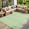 thumbnail image 1 of Lahome Decor 8’X10’ Rainbow Outdoor Rug for Patio,Beach Mats Waterproof, Camping Rug for Outside RV, Portable Plastic Straw Outdoor Area Rug for Backyard, Garden, Pool Deck,Green, 1 of 9