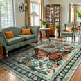 thumbnail image 1 of Lahome Decor 8'x10' Butterfly Area Rugs, 8x10ft Large Washable Rugs for Living Room, Non-Slip Bedroom Rugs Stain Resistant Boho Floral Rug Low-Pile Throw Rug for ‎Dining Room Office,Beige, 1 of 10