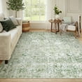 thumbnail image 1 of Lahome Decor 8'x10' Washable Area Rug,8x10ft Boho Tribe Rugs for Living Room With Non-Slip Backing, Stain Resistant Non-Shed Carpet for Bedroom, Dining Room, Dorm, Office,Farmhouse- Green, 1 of 7