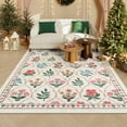 Lahome Moroccan Area Rug,5'x7' Entry Rug NonSlip Washable Indoor Door