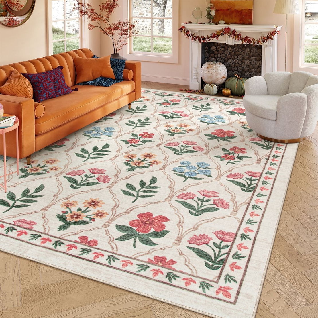 Lahome Decor 8'x10' Moroccan Boho Area Rugs,8x10ft Large Washable ...