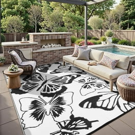 2x3 Water Resistant, Small Indoor Outdoor Rugs for Patios, Front
