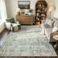 thumbnail image 1 of Lahome Washable Area Rug 6x9, Large Green Rugs for Living Room Vintage Soft Rugs for Bedroom, Non Slip Ultra-Thin Stain Resistant Dining Room Floor Carpet for Entryway Kitchen Office, 1 of 9