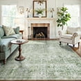 thumbnail image 1 of Lahome Washable Area Rug 6x9, Large Green Rugs for Living Room Vintage Soft Rugs for Bedroom, Non Slip Ultra-Thin Stain Resistant Dining Room Floor Carpet for Entryway Kitchen Office, 1 of 8