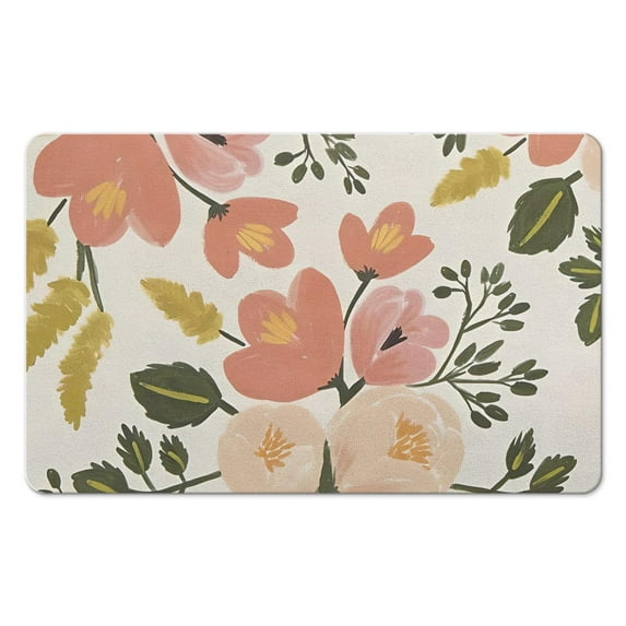 Lahome's Luxurious Non-Slip 20x32 Inch Indoor Entryway Rug - Soft, Boho Botanical Design, Ideal for Kids Room, Bedroom, and More!