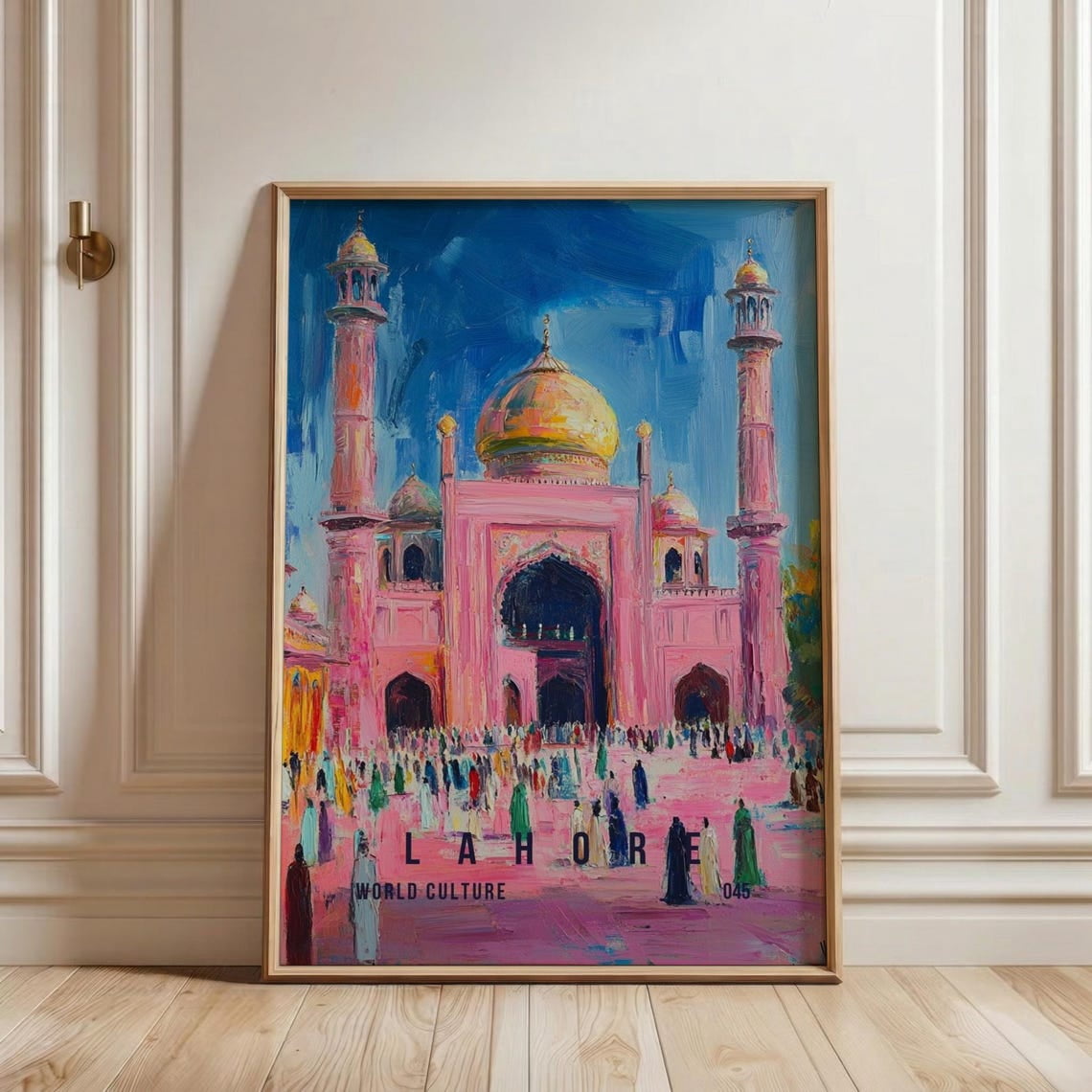 Lahore Pakistan Wall Art Print, Colorful Badshahi Mosque And ...