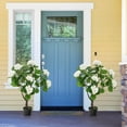 thumbnail image 1 of Laicejoy 2 Pack Artificial Hydrangea Tree Fake Floral Plant with 11 White Flowers, 1 of 8