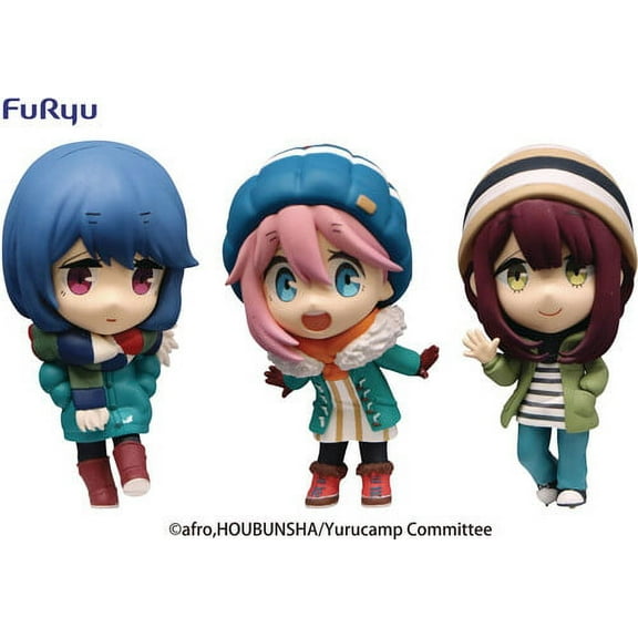 Laid-Back Camp Season 2 Chobirume 3pc Pvc Fig Set