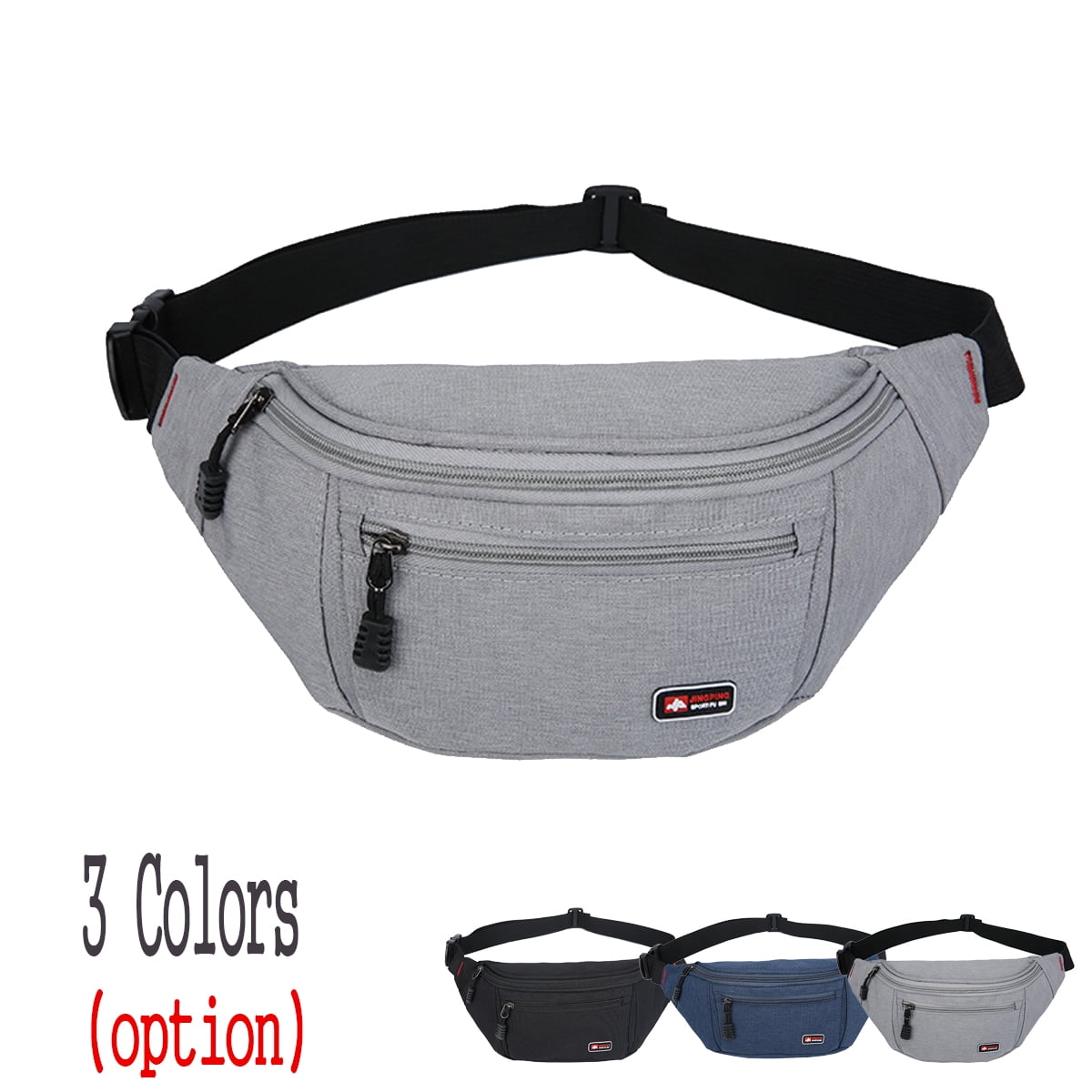 Laidan Men's Waist Pack Sport Fanny Bags Hip Bum Belt Bag Travel Riding