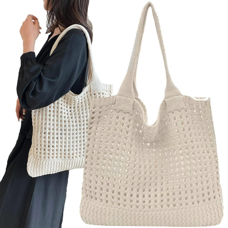 Laidan-Summer Beach Raffia Straw Bags Women's Shoulder Bag Crochet