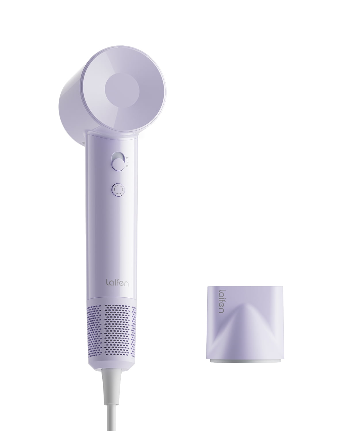Laifen SE Lite Hair Dryer, 100,000 RPM Ionic Blow Dryer, Smooth Nozzle - Purple
