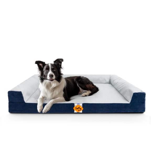 Laifug Large Dog Bed, Suitable for Medium and Large Dogs, with Orthopedic Function, Waterproof, with Removable and Washable Cover.