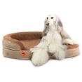 thumbnail image 1 of Laifug Memory Foam Oval Dog Bed (44x30x9Inches, Chocolate), Orthopedic Dog Bed for Dogs with Durable Waterproof Liner & Removable Washable Cover & Nonskid Bottom, 1 of 8