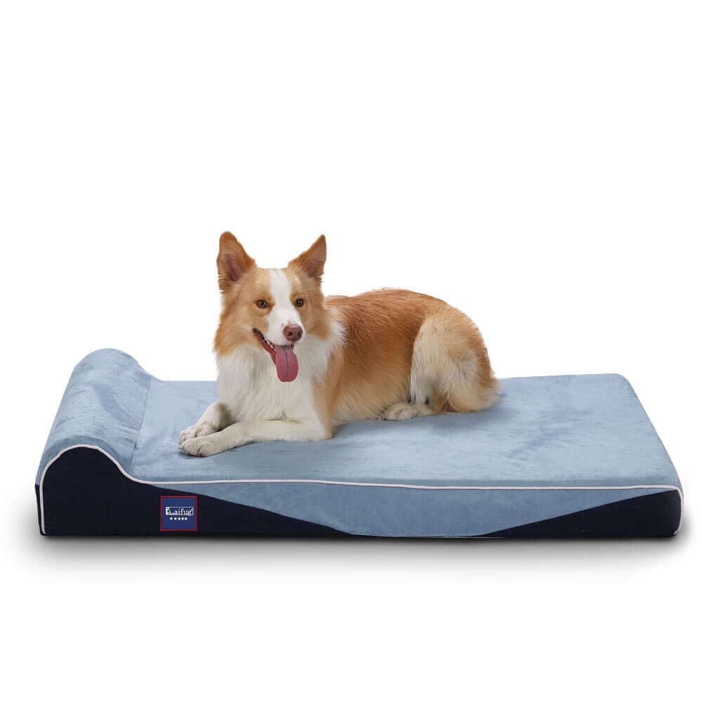 Laifug Orthopedic Memory Foam Large Dog Bed with Pillow and Durable